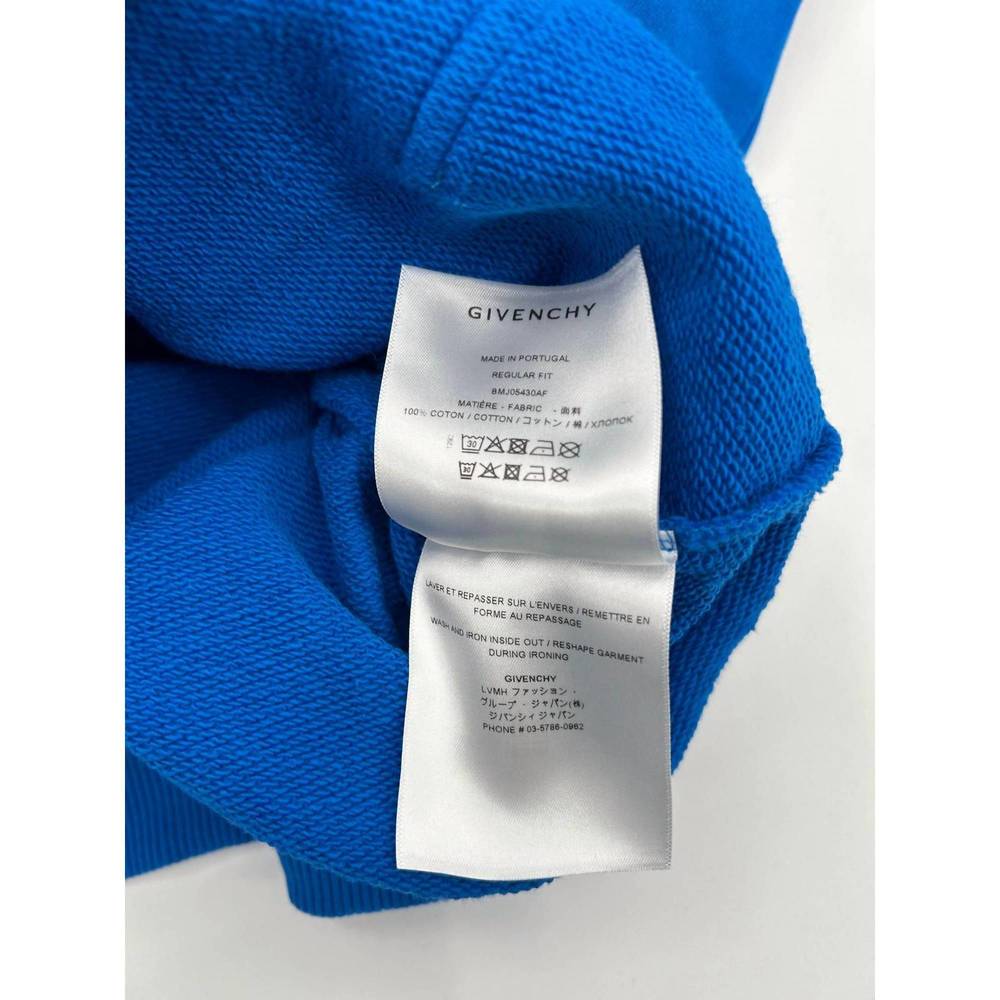 NEW GIVENCHY men's address hoodie in ocean blue - Picture 7 of 8
